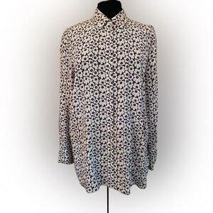 Marimekko Silk Blouse Minea Pikkuinen Unikko Floral Pattern